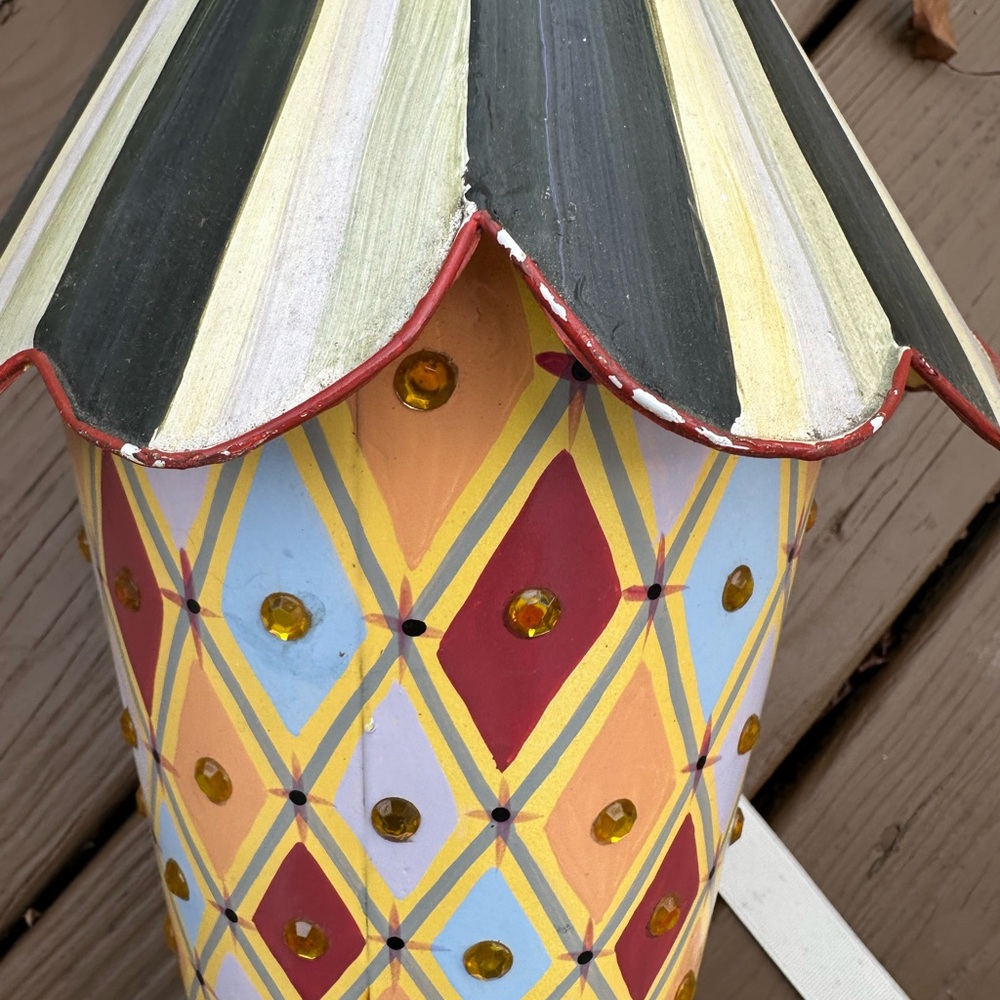 MacKenzie-Childs Multicolor Birdhouse 21” x 11” - Picture 4 of 4